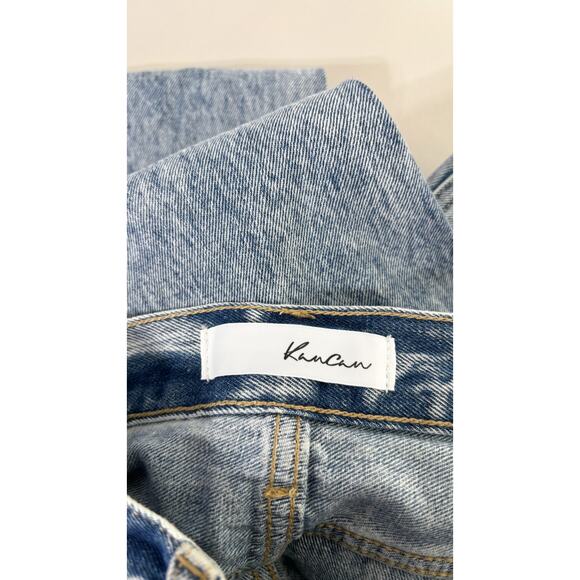 KanCan Kiara Ultra High Rise 90s Button Fly Boyfriend Jeans Womens Size 29 New - Picture 12 of 14
